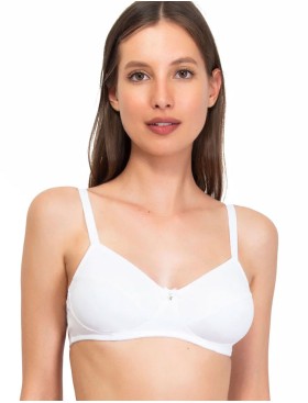 Бюстгальтер мягкий хлопковый без косточек Sielei NATURAL COTTON 1440 bianco, Цвет: bianco (белый), Размеры: 80C, изображение 5