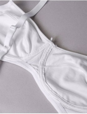 Бюстгальтер мягкий хлопковый без косточек Sielei NATURAL COTTON 1440 bianco, Цвет: bianco (белый), Размеры: 80C, изображение 9