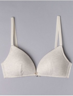 Хлопковый бескостный бюстгальтер Sielei NATURAL COTTON 1458 ecru melange, Цвет: ecru melange, Размеры: 85B, изображение 3