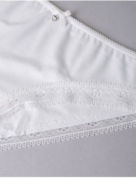 Трусы слипы Sielei DARLING 1875 bianco latte, Цвет: bianco latte (белый), Размеры: XL, изображение 3