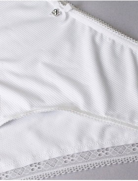 Высокие трусы слипы Sielei DARLING 1879 bianco latte, Цвет: bianco latte (белый), Размеры: XL, изображение 7