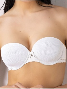 Бюстгальтер бандо Sielei DARLING 1880 bianco latte, Цвет: bianco latte (белый), Размеры: 75B
