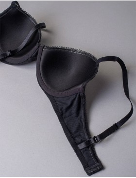 Бюстгальтер балконет с поролоном Sielei DARLING 1882 nero, Цвет: nero (черный), Размеры: 75B, изображение 4