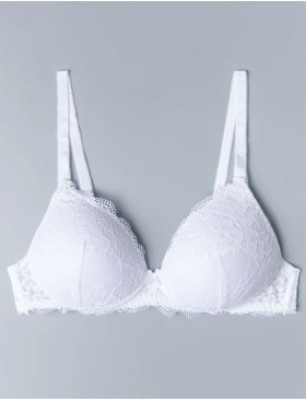 Кружевной бюстгальтер пуш-ап без каркасов Sielei WONDER LACE 2446 bianco, Цвет: bianco (белый), Размеры: 75B, изображение 5