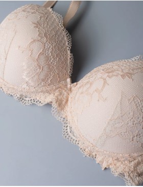 Кружевной бюстгальтер пуш-ап без каркасов Sielei WONDER LACE 2446 cipria, Цвет: cipria (телесный), Размеры: 70B, изображение 6
