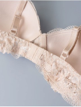 Кружевной бюстгальтер пуш-ап без каркасов Sielei WONDER LACE 2446 cipria, Цвет: cipria (телесный), Размеры: 70B, изображение 7