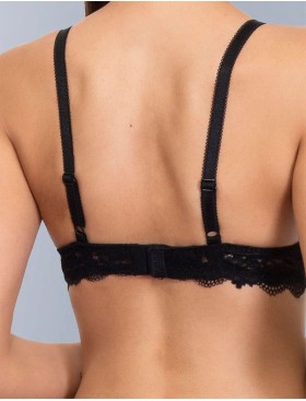 Кружевной бюстгальтер пуш-ап без каркасов Sielei WONDER LACE 2446 nero, Цвет: nero (черный), Размеры: 75B, изображение 2