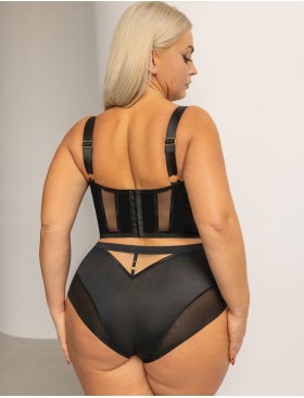 Удлиненный бюстгальтер Kris Line SIMPLE bralette longline, Цвет: черный, Размеры: 65K, изображение 5