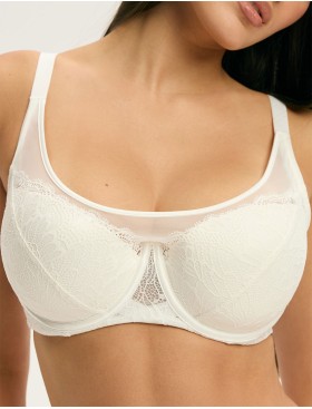 Бюстгальтер-топ с поролоновыми чашками Esotiq CROWN 43747 кремовый, Цвет: кремовый, Размеры: 75E