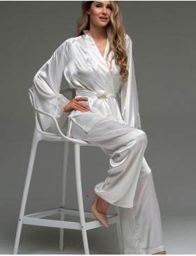 Комплект шёлковый Mia-Amore LILIROSE 4596 белый, Цвет: белый, Размеры: 2XL