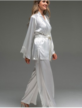 Комплект шёлковый Mia-Amore LILIROSE 4596 белый, Цвет: белый, Размеры: 2XL, изображение 2