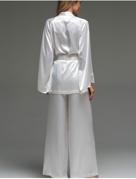 Комплект шёлковый Mia-Amore LILIROSE 4596 белый, Цвет: белый, Размеры: 2XL, изображение 4