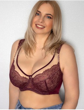 Бюстгальтер на широких бретелях Fluide BORDEUAX 7011 бургундия, Цвет: бургундия, Размеры: 75D, изображение 3