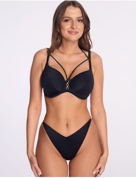 Мягкий бюстгальтер для купания Ava SK254 M black, Цвет: черный, Размеры: 65G, изображение 4