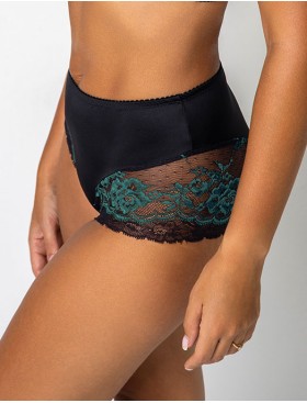 Трусы комфорт Fluide EMERALD 6060 черный/изумруд, Цвет: черный/изумруд, Размеры: L, изображение 2