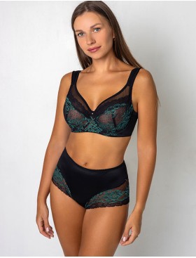 Трусы комфорт Fluide EMERALD 6060 черный/изумруд, Цвет: черный/изумруд, Размеры: L, изображение 4