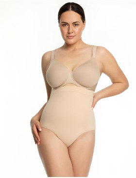 Трусы корректирующие высокие Julimex 441 бежевый, Цвет: бежевый, Размеры: M, изображение 4