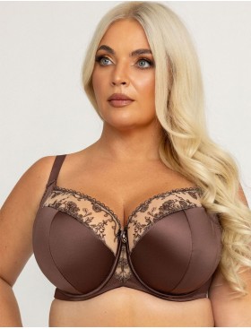 Полумягкий бюстгальтер с подкроем Kris Line MOCCA semi-soft, Цвет: мокка, Размеры: 100B, изображение 3