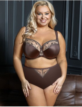 Полумягкий бюстгальтер с подкроем Kris Line MOCCA semi-soft, Цвет: мокка, Размеры: 100B, изображение 6