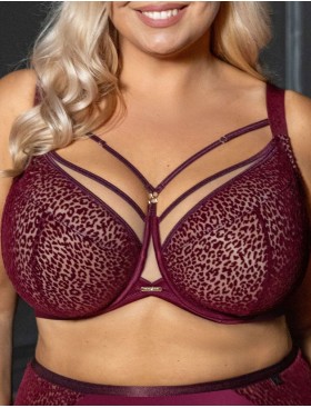Бюстгальтер с подкроем Kris Line MERLOT soft full cup, Цвет: бордо, Размеры: 100D