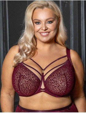 Бюстгальтер с подкроем Kris Line MERLOT soft full cup, Цвет: бордо, Размеры: 100D, изображение 3