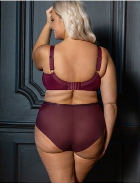 Трусы высокие Kris Line MERLOT briefs high waist, Цвет: бордо, Размеры: 2XL, изображение 4