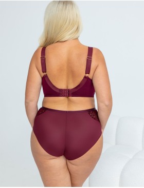Трусы высокие Kris Line MERLOT briefs high waist, Цвет: бордо, Размеры: 2XL, изображение 6