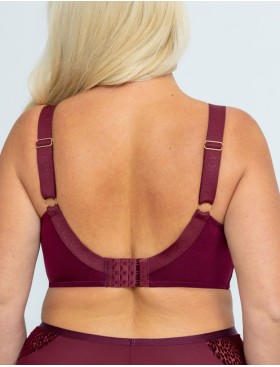 Бюстгальтер с подкроем Kris Line MERLOT soft full cup, Цвет: бордо, Размеры: 100D, изображение 2