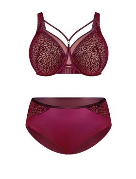 Бюстгальтер с подкроем Kris Line MERLOT soft full cup, Цвет: бордо, Размеры: 100D, изображение 9