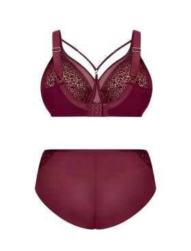 Трусы высокие Kris Line MERLOT briefs high waist, Цвет: бордо, Размеры: 2XL, изображение 8