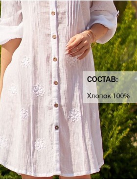 Рубашка удлиненная Mia-Amore ARGENTINA 1356, Цвет: белый, Размеры: XL, изображение 3