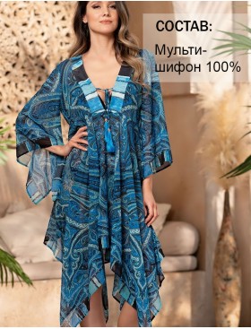Шифоновая туника Mia-Amore ATLANTIDA 7044, Цвет: синий, Размеры: S, изображение 3