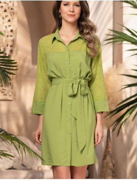 Рубашка-платье Mia-Amore OASIS 1627, Цвет: киви, Размеры: 3XL
