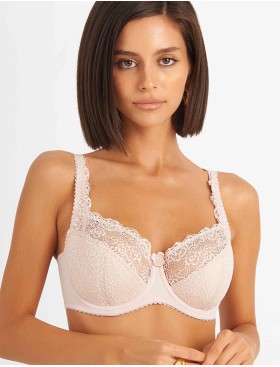 Бюстгальтер полумягкий Simona M 900 серебристый пион, Цвет: серебристый пион, Размеры: 90C, изображение 4