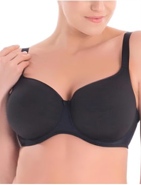 Бюстгальтер спейсер Sermija 169-16-L / 170-16-L тёмный графит, Цвет: тёмный-графит, Размеры: 65E