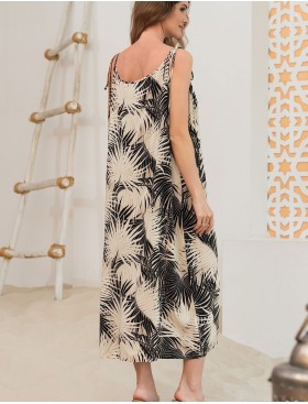 Длинный сарафан Mia-Amore BORA-BORA 5515, Цвет: бежевый+черный, Размеры: M, изображение 2