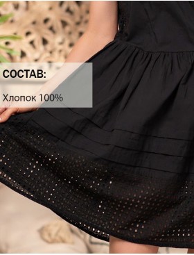 Сарафан из хлопка Mia-Amore ROCHELLE 1611 черный, Цвет: черный, Размеры: L, изображение 4