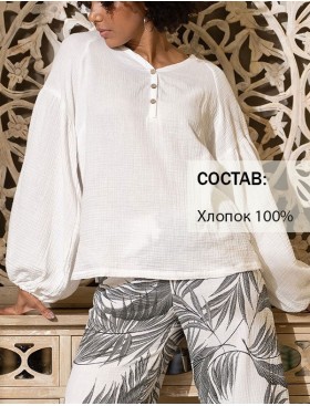 Хлопковый костюм Mia-Amore TENERIFE 5226 белый, Цвет: белый, Размеры: S, изображение 3