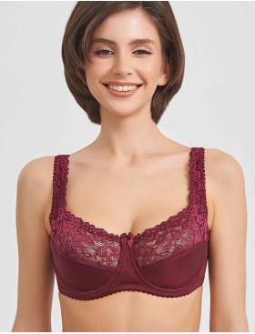Бюстгальтер мягкий Simona M 912 бордо, Цвет: бордо, Размеры: 75D, изображение 7