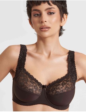 Бюстгальтер мягкий Simona M 912 шоколад, Цвет: шоколад, Размеры: 75D, изображение 3
