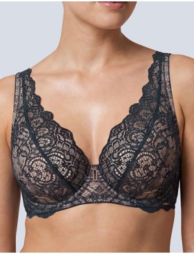 Кружевной бюстгальтер Alles MAREA M bralette темно-зеленый, Цвет: темно-зеленый, Размеры: 70D