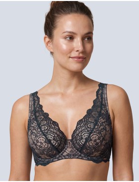 Кружевной бюстгальтер Alles MAREA M bralette темно-зеленый, Цвет: темно-зеленый, Размеры: 70D, изображение 3