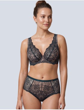 Кружевной бюстгальтер Alles MAREA M bralette темно-зеленый, Цвет: темно-зеленый, Размеры: 70D, изображение 4