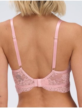 Кружевное бюстье Alles POWDER WHISPER M longline pink, Цвет: розовый, Размеры: 70E, изображение 2
