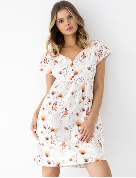 Ночная сорочка из хлопка Sensis ARIELLE, Цвет: белый, Размеры: M, изображение 3