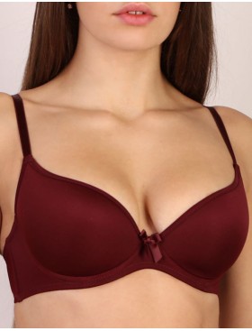 Бюстгальтер спейсер гладкий Orhideja 181-000 бургунди, Цвет: бургунди, Размеры: 80C
