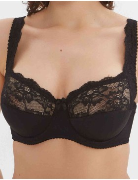 Бюстгальтер мягкий с подкроем Elli 1012 черный, Цвет: черный, Размеры: 75H