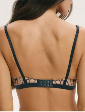 Бюстгальтер бралетт пуш-ап Esotiq NUGAT 43470 бежевый+серый, Цвет: бежевый+серый, Размеры: 65E, изображение 2