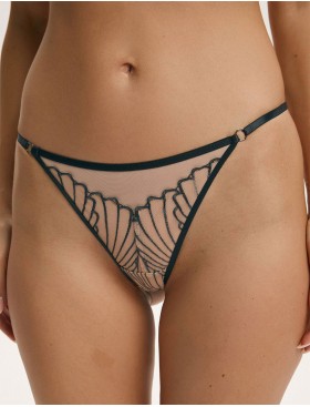 Трусики танга Esotiq NUGAT 43496 бежевый+серый, Цвет: бежевый+серый, Размеры: M