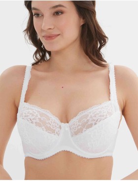 Бюстгальтер полумягкий Elli 9000 белый, Цвет: белый, Размеры: 80D, изображение 3